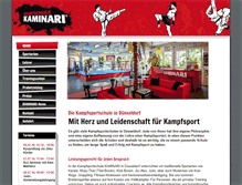 Tablet Screenshot of kaminari.de